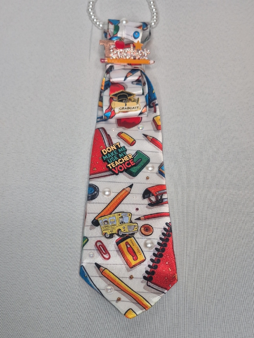 Handcrafted Luxury Fashion Necktie Necklace 📿 (THE TEACHER'S PET) - Picture 6 of 13